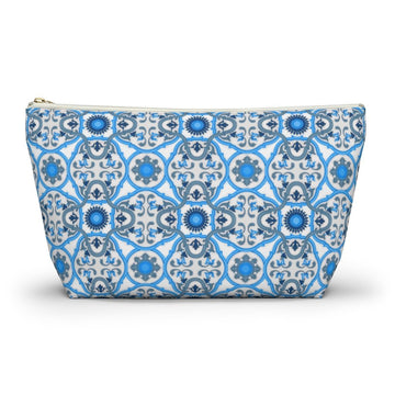 Ravello Tiles Ceramic Travel Bag Accessory Pouch w T-bottom - AMALFITANA STORE
